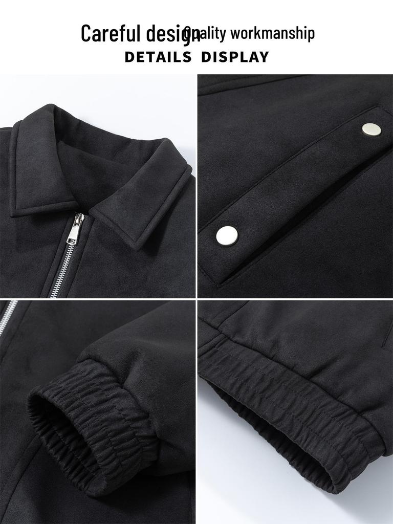 Men's Winter Retro Loose Duck Down Jacket - Thick, Warm, and Versatile with Lapel.