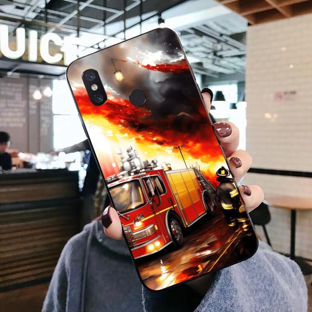 Firefighter Heroes Fireman Luxury Phone Case For Xiaomi Mi 5X 8 9 10 11 12 Lite Pro 10T PocoX3pro PocoM3 Note 10 Pro Lite
