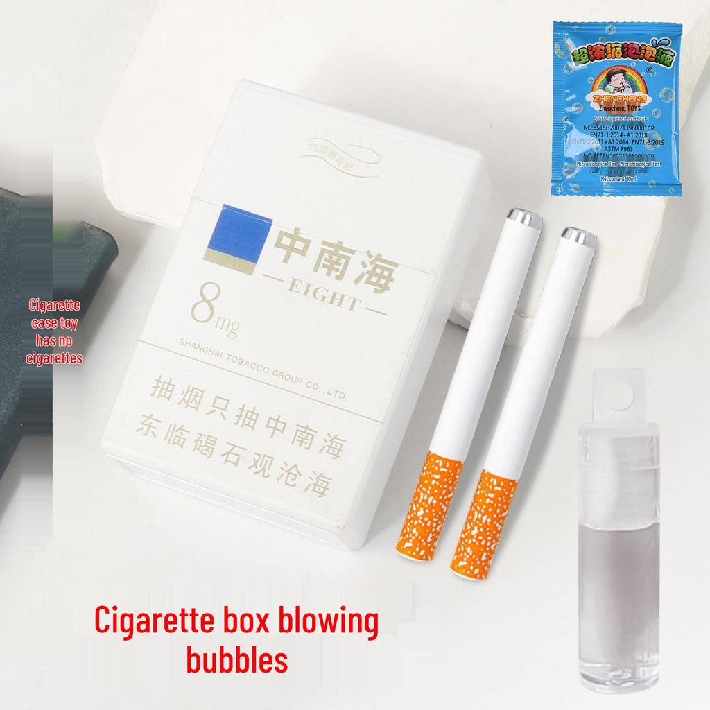 Bubble Blowing Cigarette Case Prank Toy - Adult Stress Relief & Quit Smoking Aid