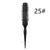 1/5PCS Black Curly Round Hair Comb Aluminum Tube Hair Brush Comb Professional Hairdresser Comb Salon Barber Styling Tool