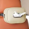 1Pc Car Leather Tissue Box Sunshade Backrest Sunroof Hanging Creative Leather Car Interior Accessories