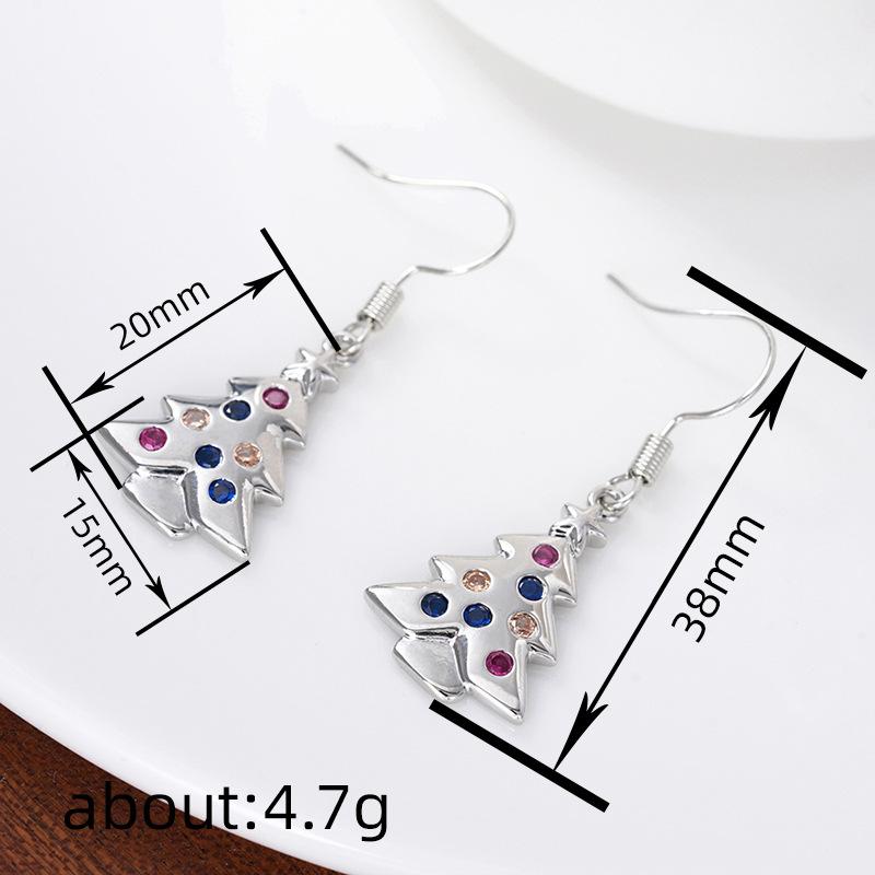 Fashion Copper Alloy Zircon Jewellery Drop Earrings For Women Wedding Party Gifts