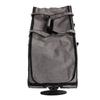 Rolling Pet Carrier Breathable Mesh Foldable Cat Dog Travel Bag with Detachable Wheels for Within 17.5kg Animals Grey