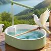 Zirkulierendes Wasser Papageien Dusche Komfort Vogelbad Dusche Vogel Wasser Sprüher Spielzeit Vögel