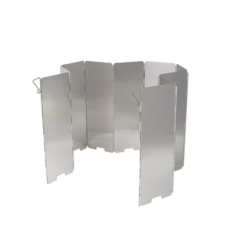 10-Piece Foldable Portable Camping Stove Windscreen for Outdoor Cooking and Mountaineering