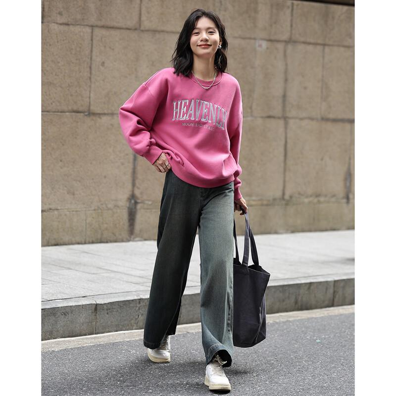 Demana Plush-Lined Embroidered Women's Sweatshirt