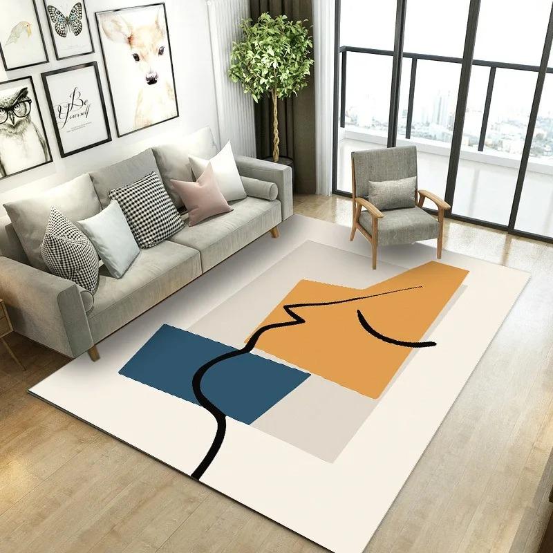 Creative Geometric Style Pattern Bedroom Floor Mats Decoration Home Living Room Floor Mats
