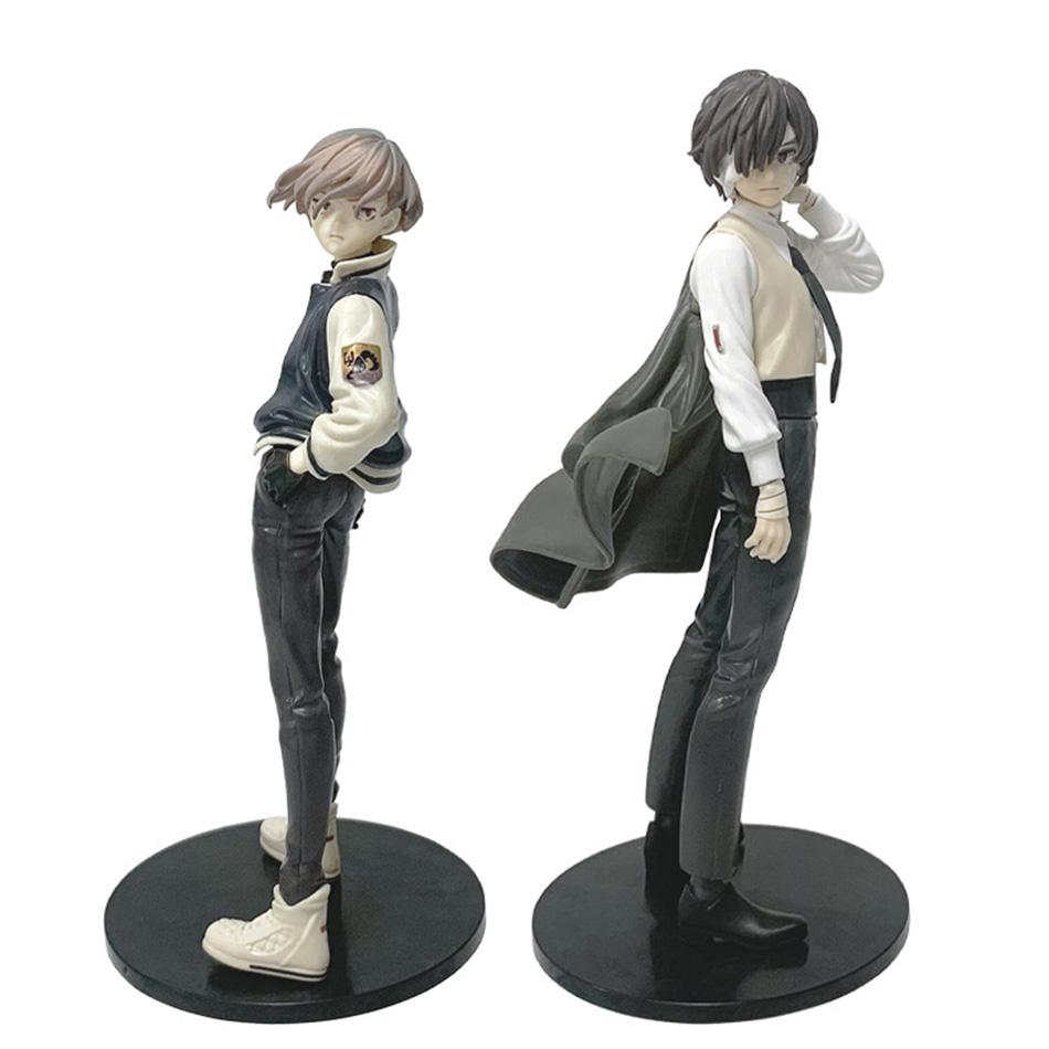22cm Bungou Stray Dogs Anime Figure Youth Dazai Action Figure Nakahara Chuuya Figurine PVC Collection Model Doll Toys