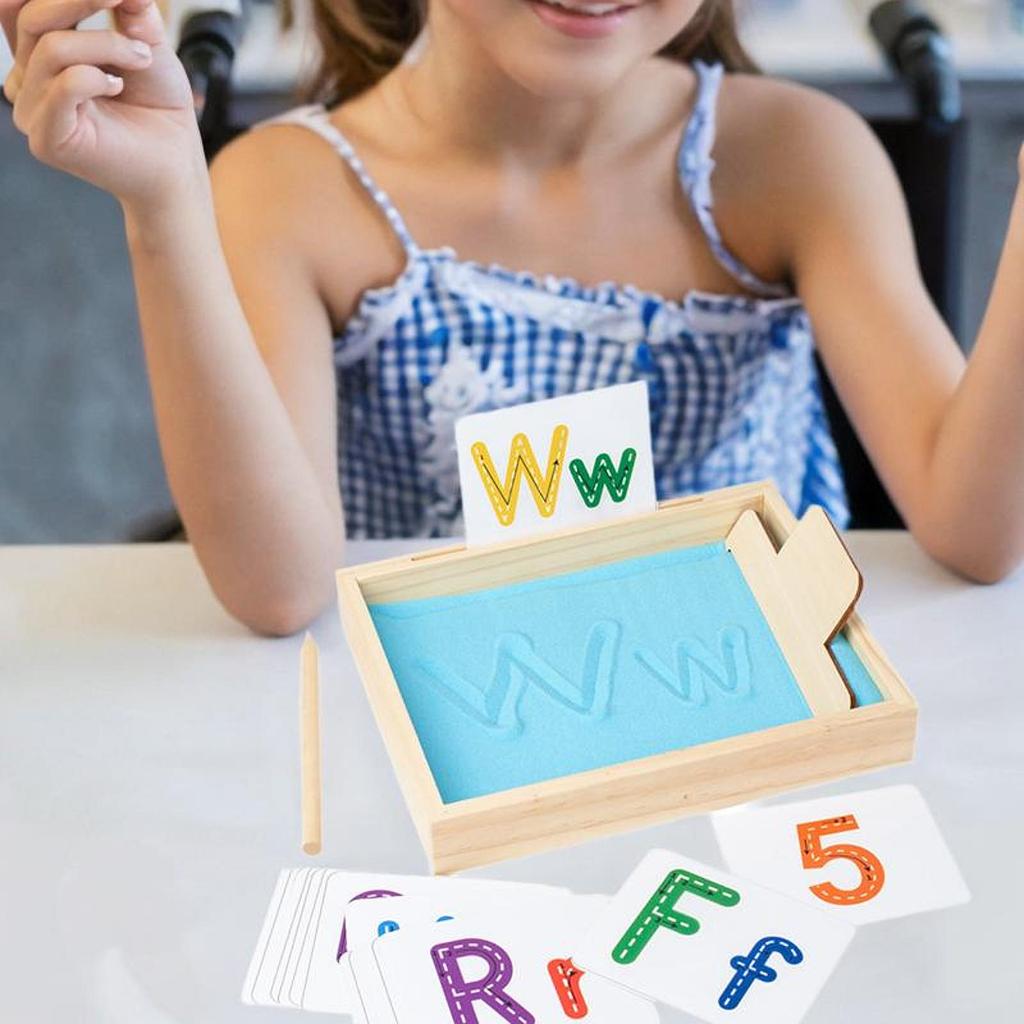 Sand Tray Educational Toys Wooden Sand Tray Learning Tool for  Painting Training Classroom Drawing