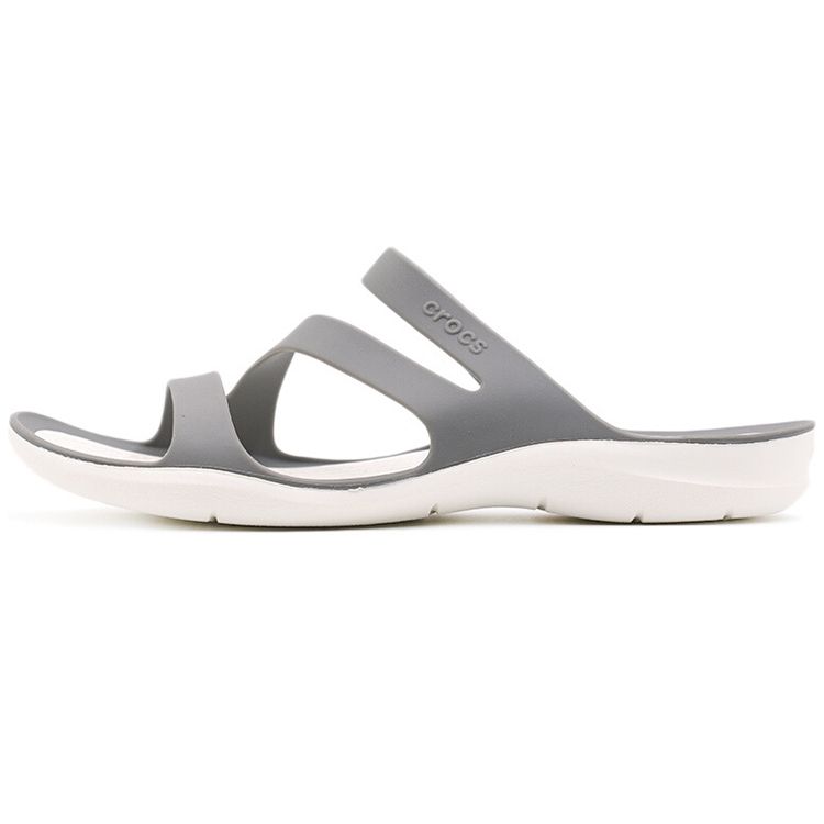 Crocs Swiftwater Lightweight Comfortable Sport Slide Sandals Women sandals Gray 203998-06X 34-35