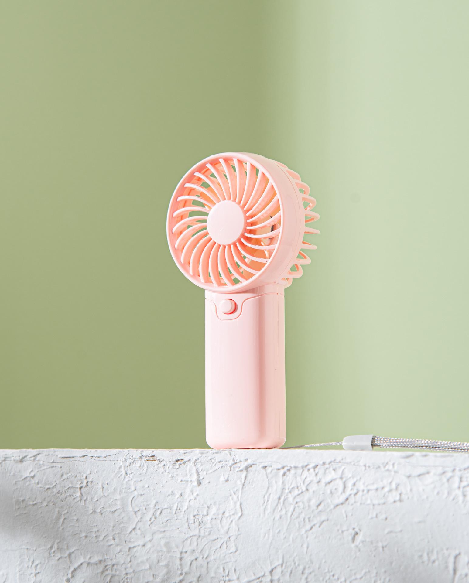 

Portable USB Rechargeable Mini Fan - Long Battery Life, Stylish, Compact, Electric Desk and Handheld Fan, Ideal Gift Color Box Packaging