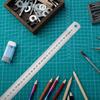 Lothee 6 Pieces Metal Yard Stick Meter Stick Large Stainless Steel Ruler Bulk Rule Measuring 1 Meter 40 Inch / 100 cm Measure Straight Edge for