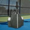 Tennis Bag Outdoor with Side Pockets Quilted Crossbody Backpack Green