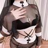 [Lavender] Pochako Heaven Dark Sister Halloween Style Female Master's Set, Cute Gargs Cosplay Uniform, Female LLL