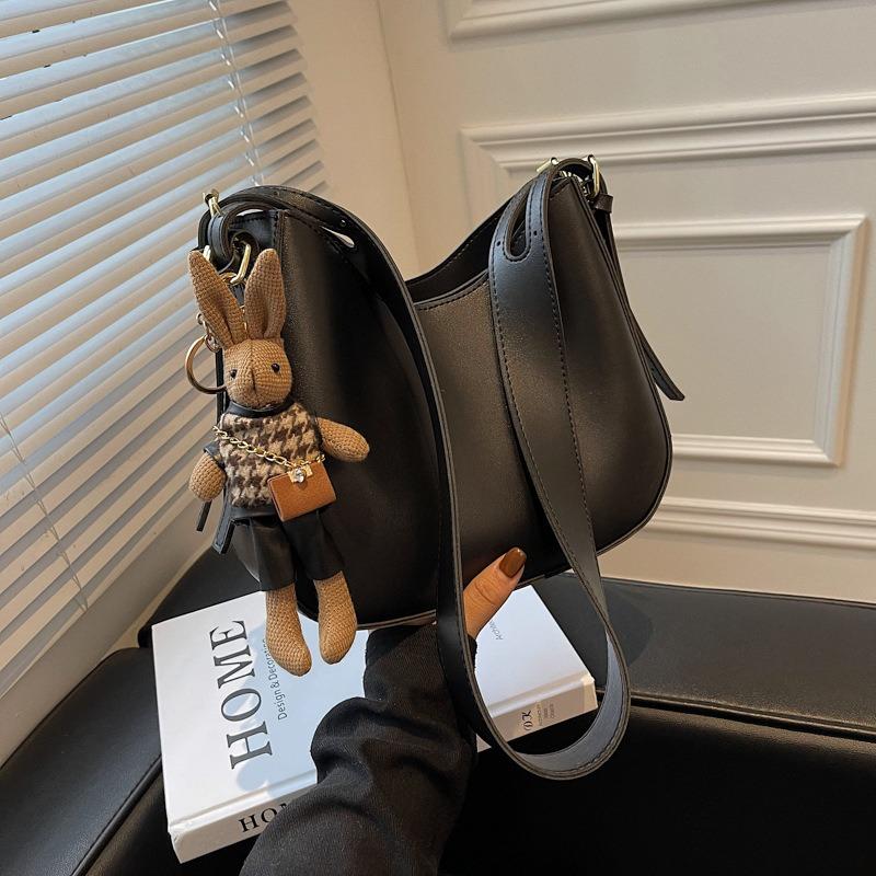 Small Bag Women's New Fashion Shoulder Bag Trendy Texture Tote Bag Retro Messenger Bag Women's Armpit Bag