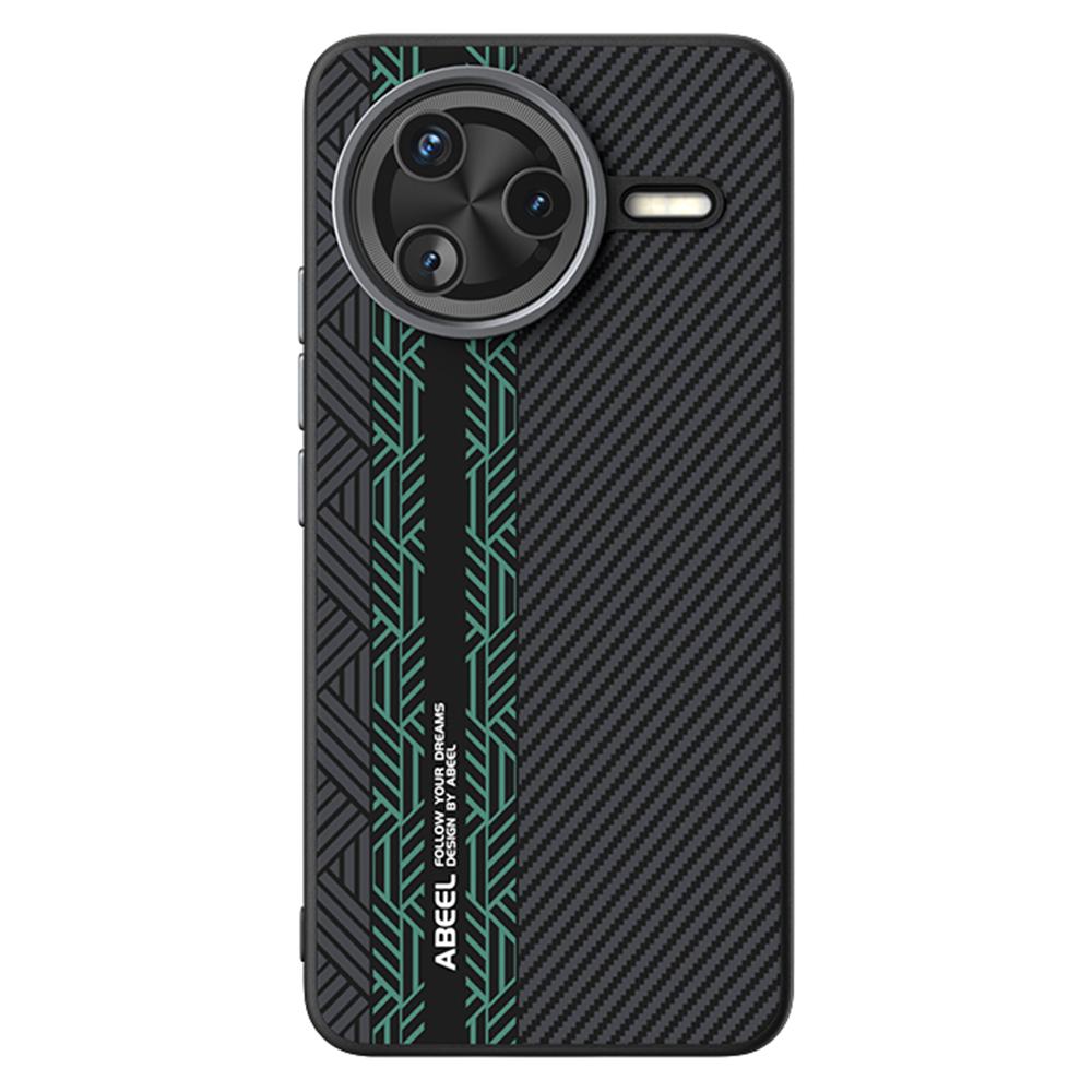 

ABEEL Чехол для Xiaomi Poco F7 Pro 5G/Redmi K80 5G PC+ТПУ+Алюминиевый сплав+ПУ кожа Чехол для телефона Совместим с MagSafe Texture 2