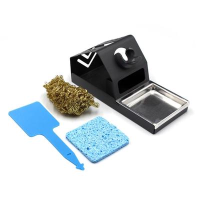 Soldering Iron Holder T12 Soldering Station Iron Stand with Tip Cleaning Coil- Curling Holder Soldering Iron Holder Stand