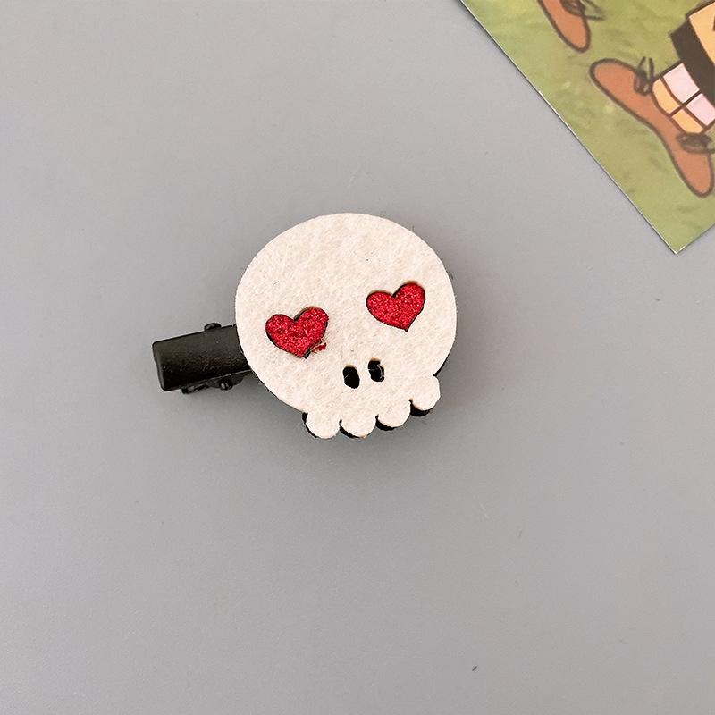 Funny Pumpkin & Ghost Hair Clips for Kids - Halloween Festival Dark Style Costume Accessories