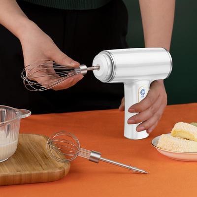 Electric Mixer Handheld Kitchen Hand Mixer Rechargeable High-Speed Stirrer Whisk Portable For Dough Mixing Milk Frothing Travel