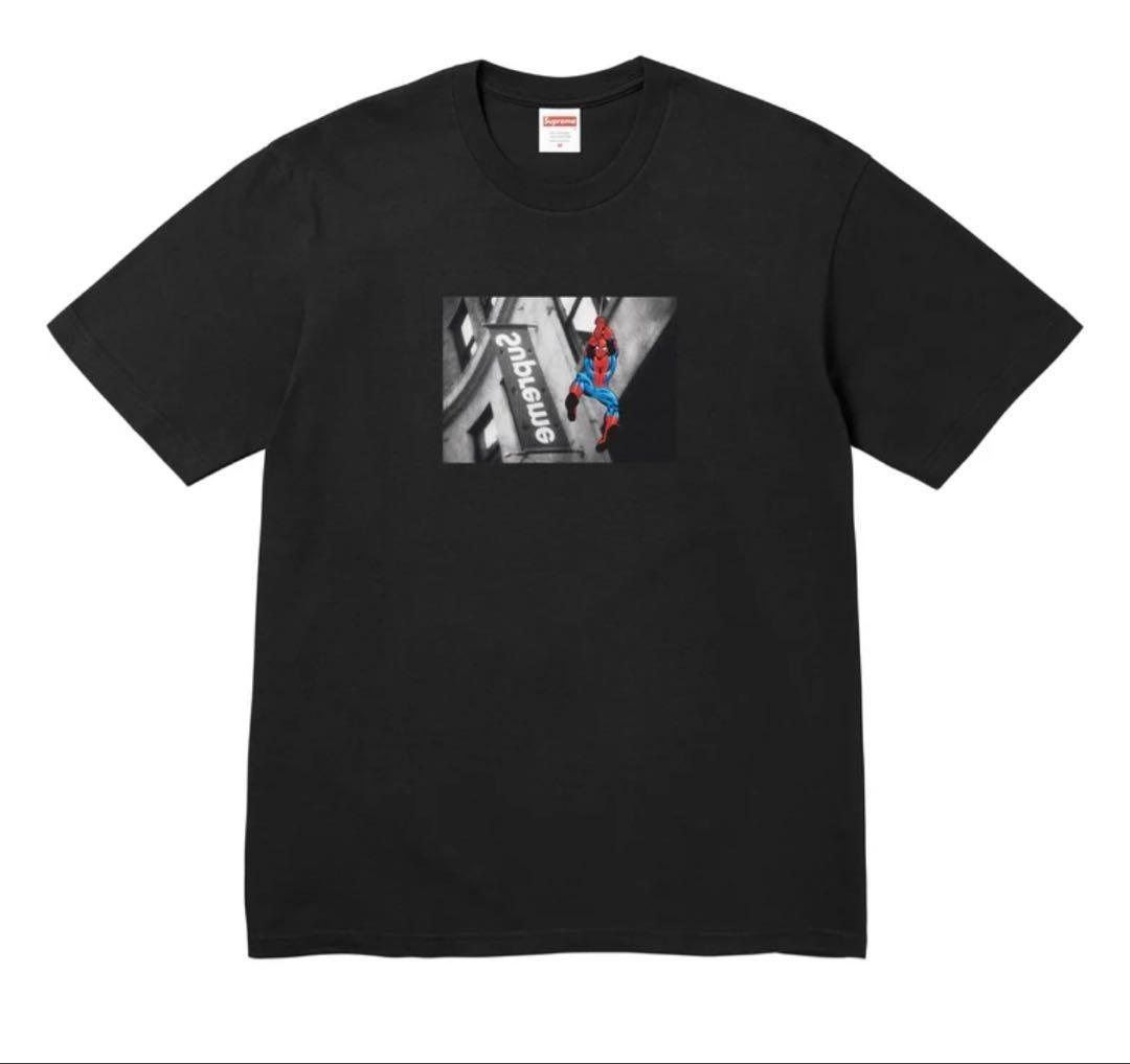 769952 Supreme x Человек-Паук Футболка Черная XL