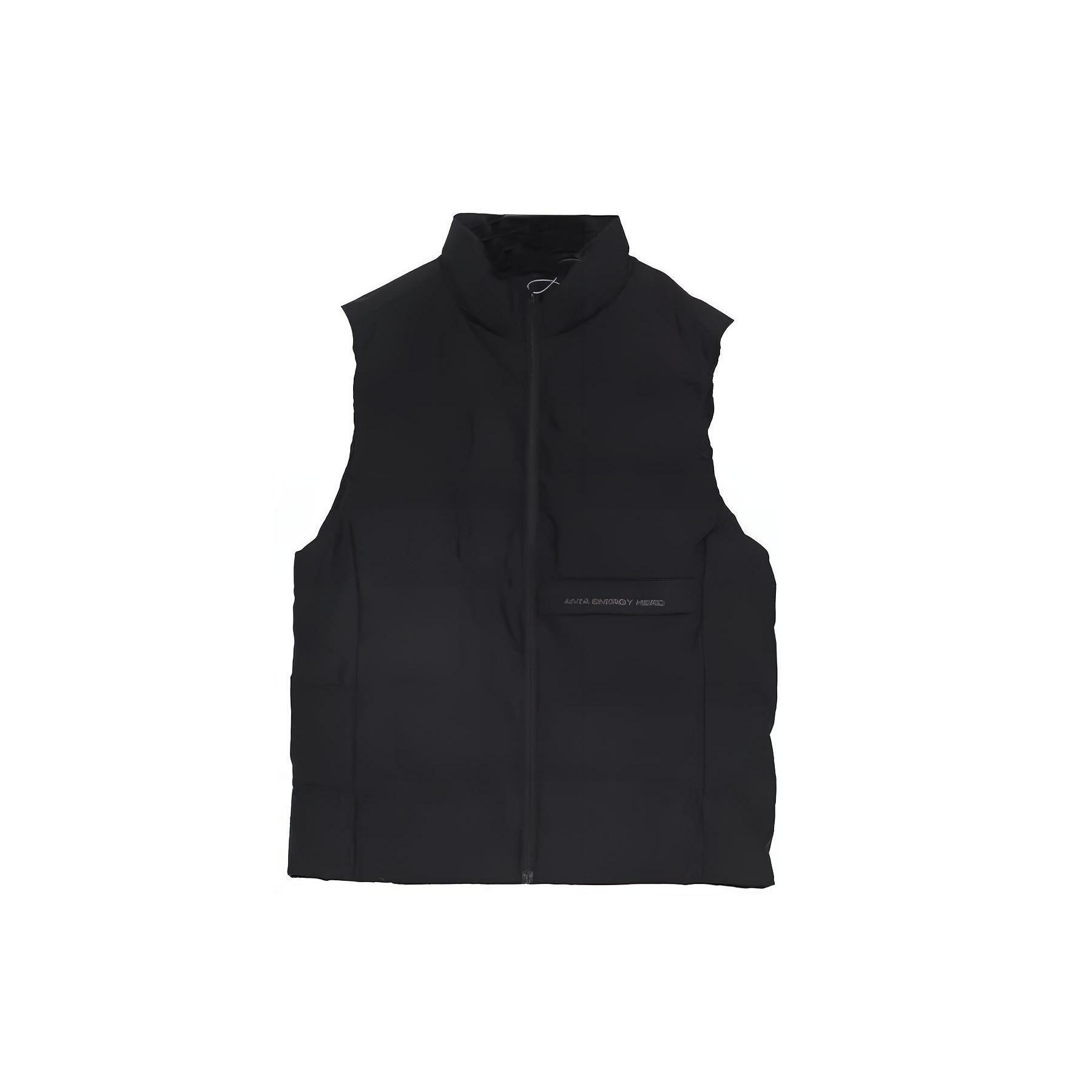 ANTA Down Vests Men s Black Stand Collar Moderate Other 152047917-2 L