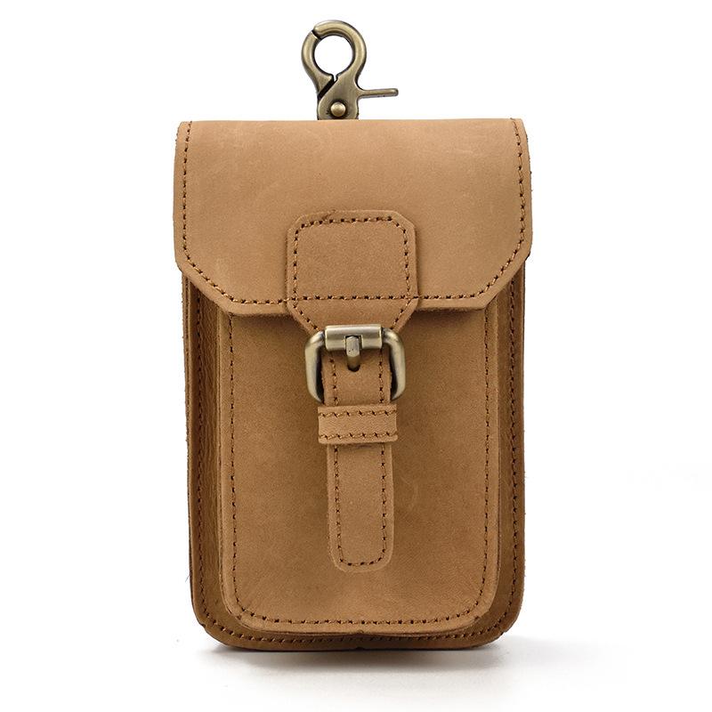 

Small Leather Waist Pouch 4 Leather Belt Bag Pouch Hook Design Waist Pack Bag Cigarette Case 6 Phone Pouch Waist Bag Leather