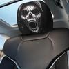 Head Rest Cover For Car Funny Car Seat Full Face Cover 2 Pieces Washable Automotive Halloween Decorations Interior Accessories