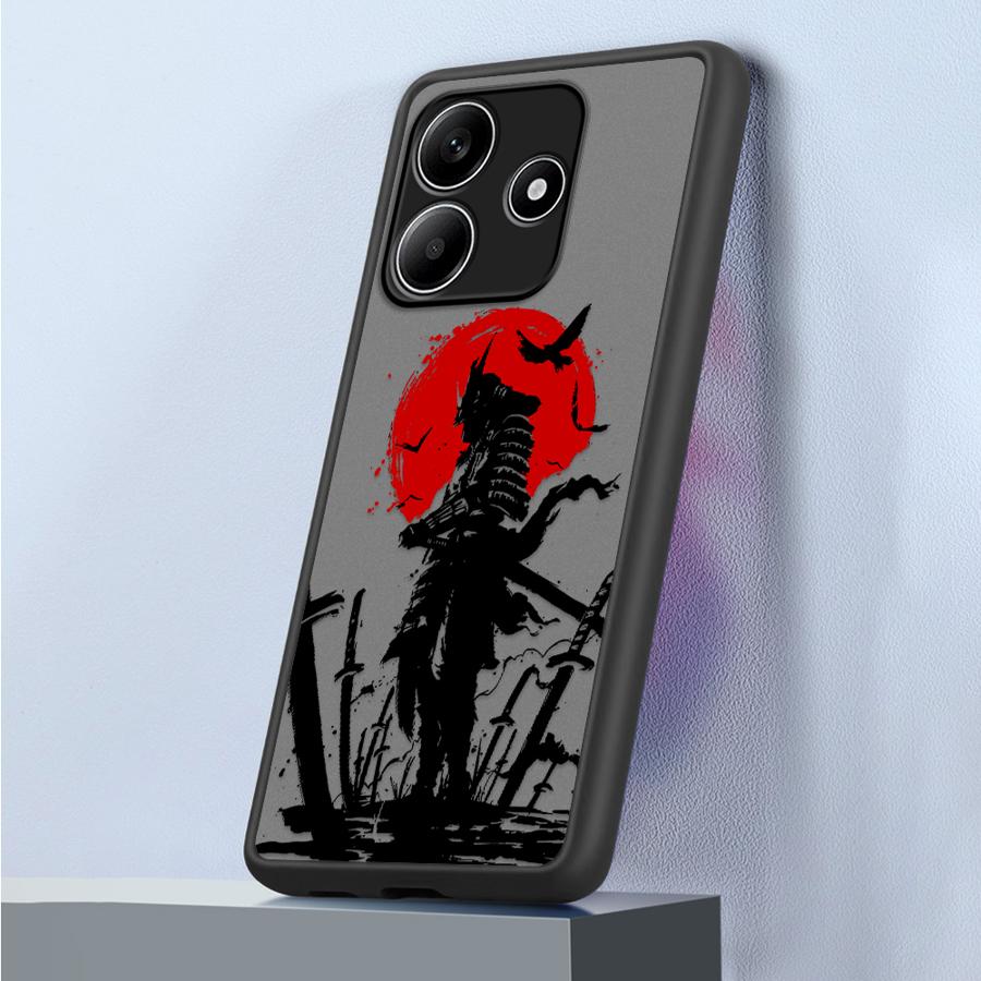 Case for Xiaomi Redmi Note 14 13C 9S 13 Pro Plus 10 14C 12 A4 11 Funda Back Phone Cover Japanese Samurai