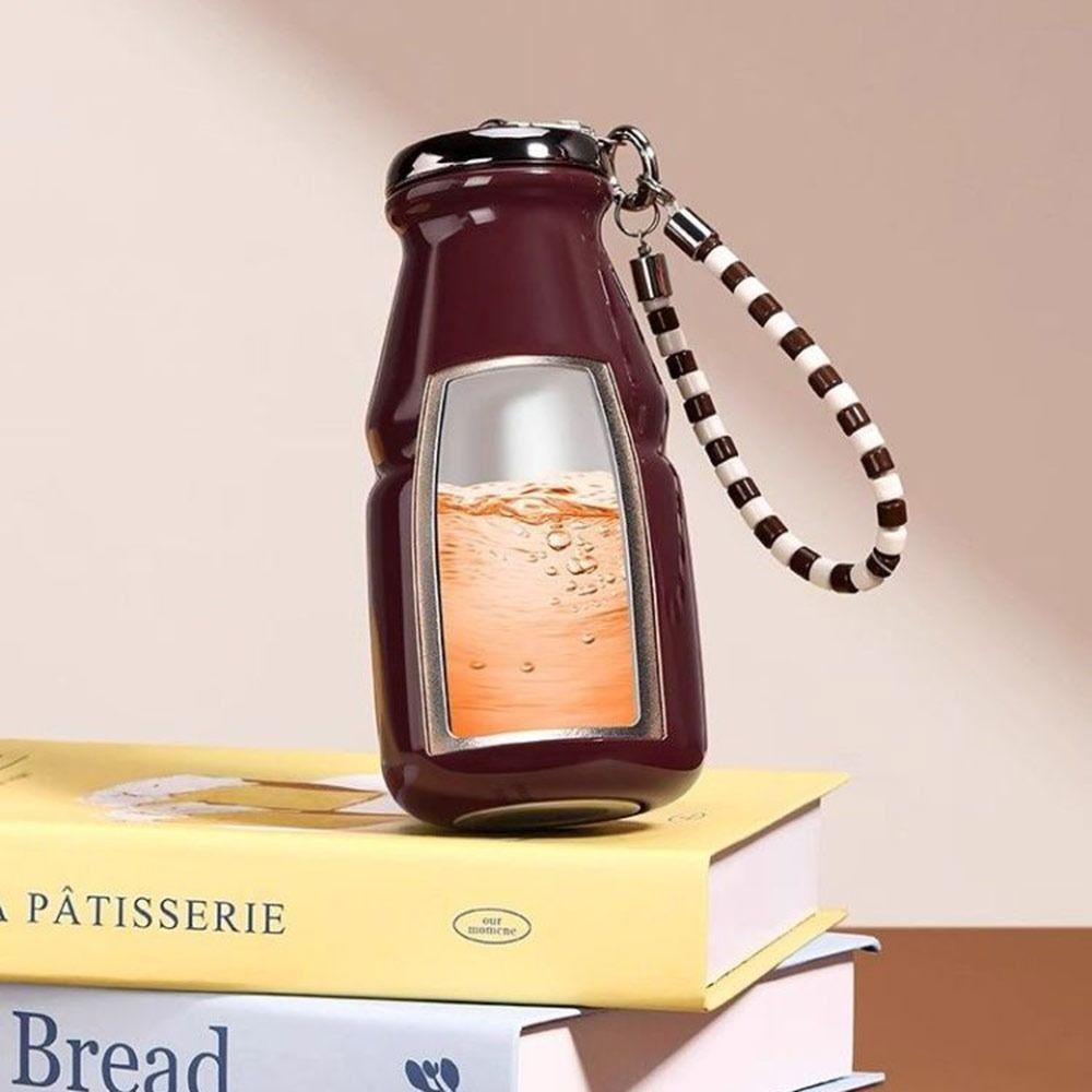 Handgehaltene isolierte Tasse Anti-Rutsch-Kaffeebecher Tragbarer Taschen-Milchbecher für Frauen Mädchen