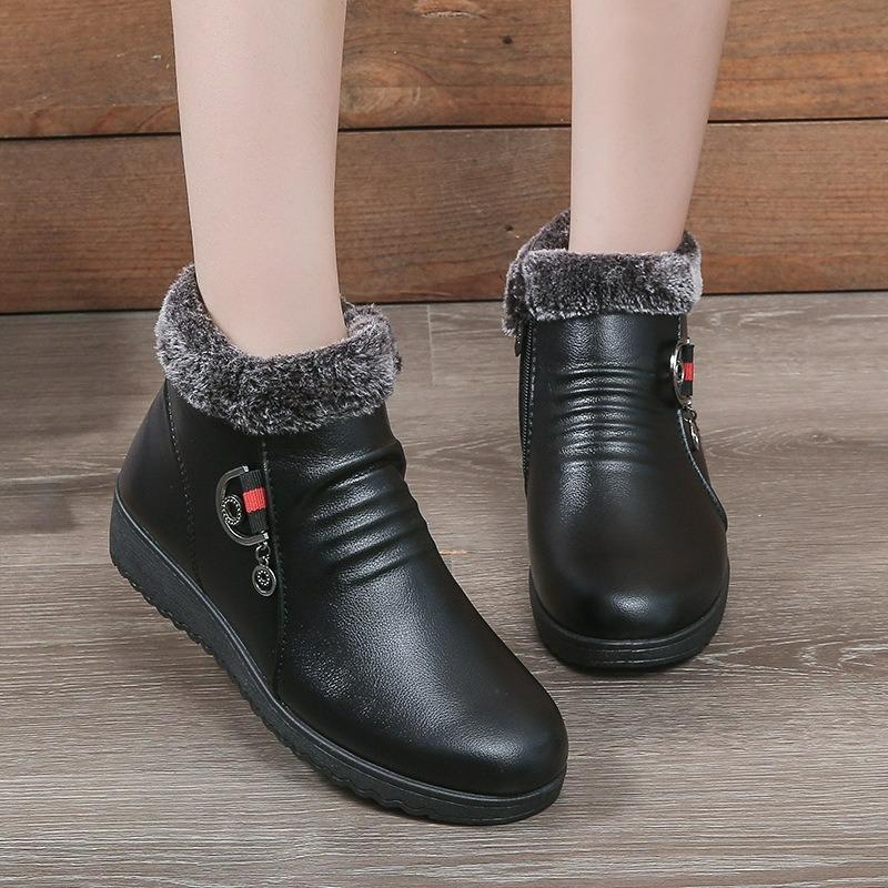 Winter Shoes, Soft-soled Non-slip Cotton Shoes, Middle-aged and Elderly Shoes, Cotton Boots and Velvet Warm Shoes for The Elderly