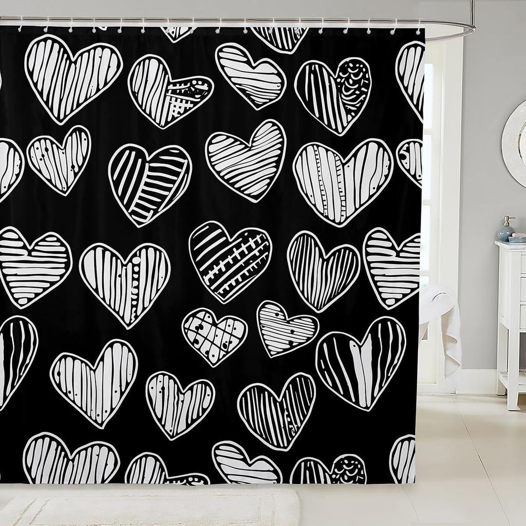 Cat Shower Curtain Japanese Style Bathroom Shower Curtain Sets for Kids Boys Girls Teens,Ocean Wave Fabric Shower Curtain