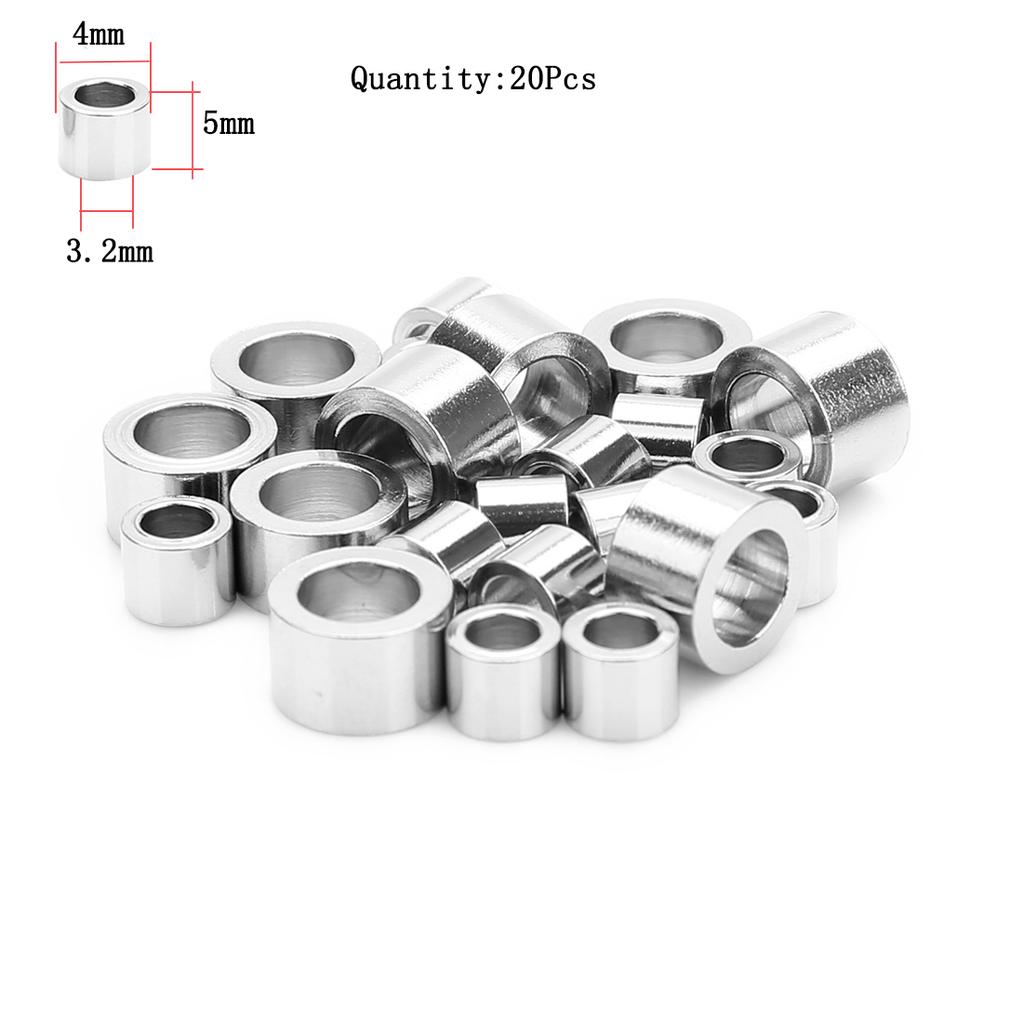 Stainless Steel Beads Square Round Big Hole Loose Spacer Bead For Jewelry Making Charm Bracelets Necklace Finding