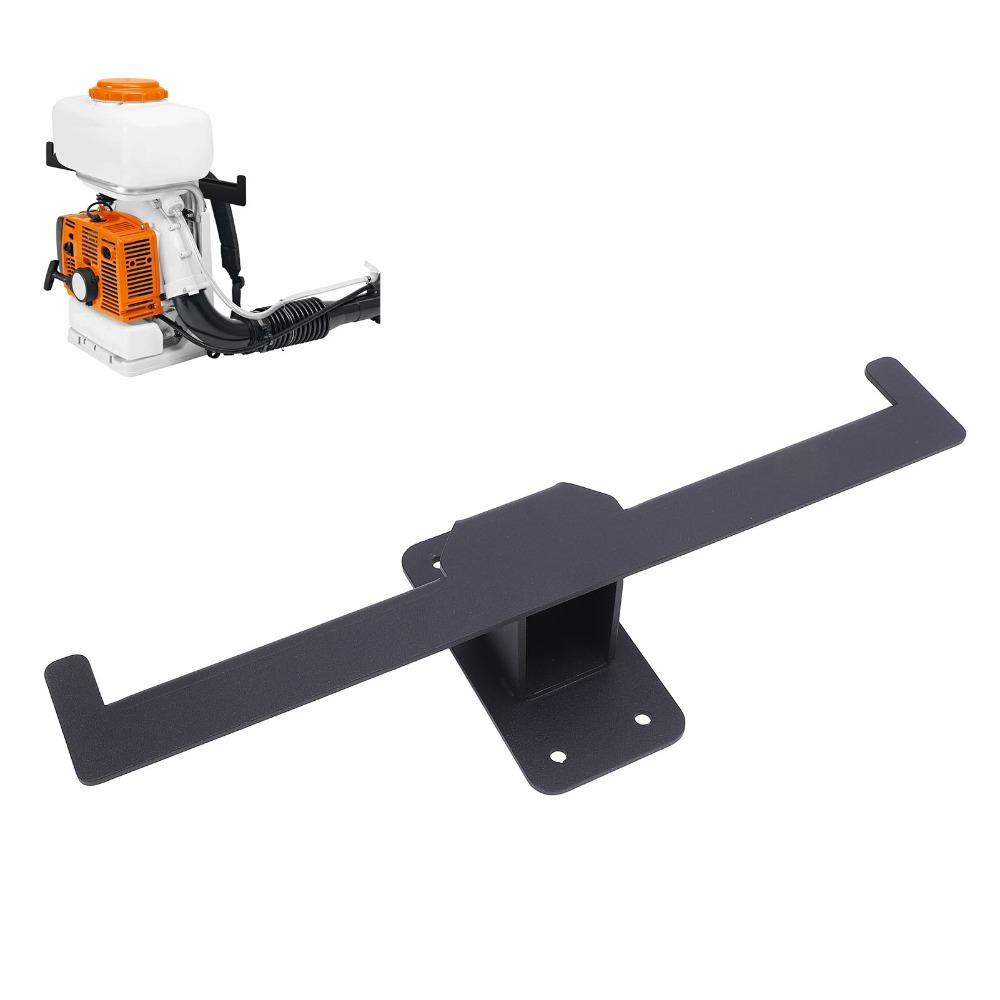 2pcs Black Sprayer Rack Iron Storage Holder Wall Mount Backpack Blower Rack Indoor Storage