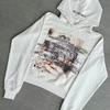 Direct Sales Brri Print Hooded Sweater New Versatile Loose Casual Top