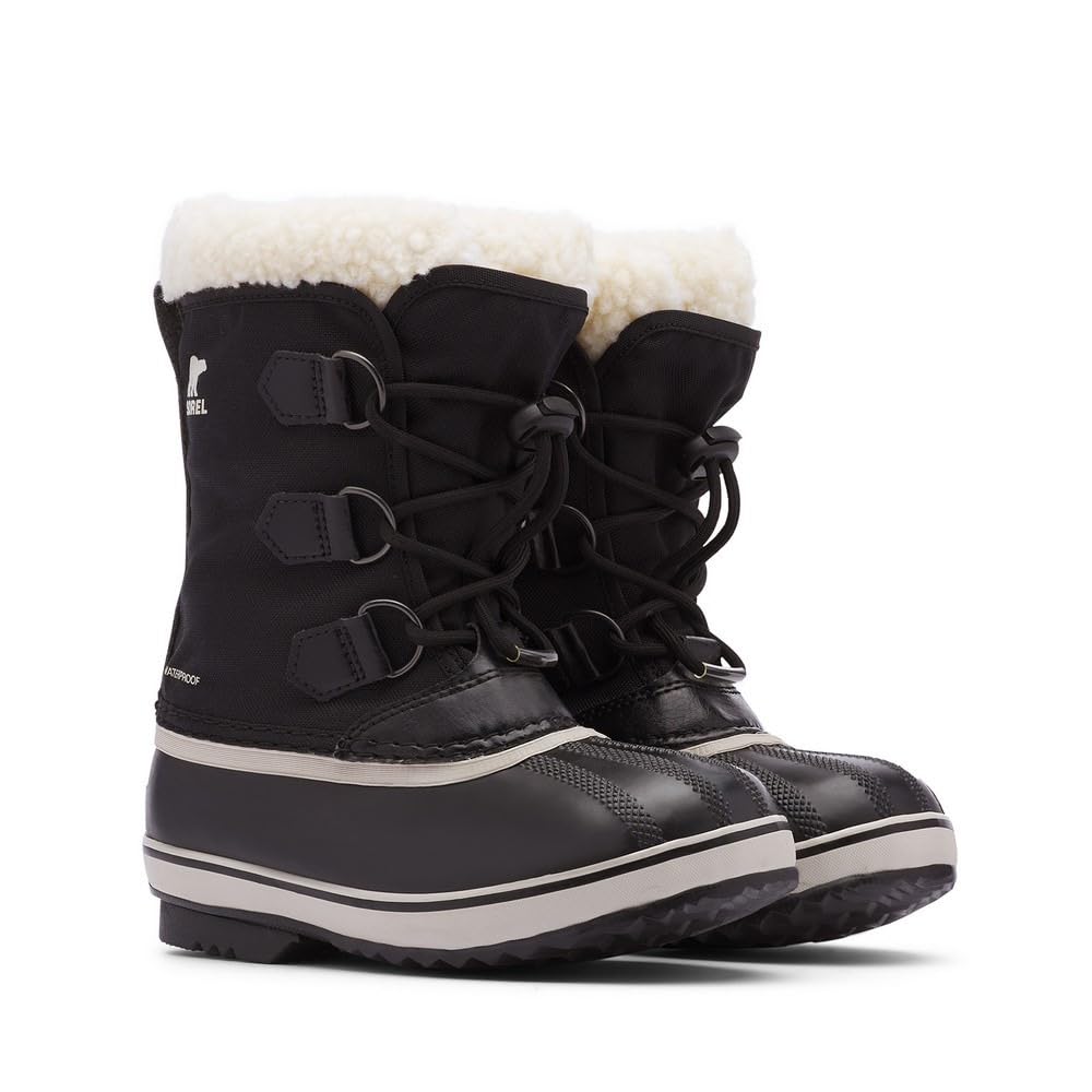 Sorel Ute Pack Nylon Waterproof Size Black Kids' Boots, 21.0cm,
