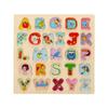 Children's 3D Wooden Alphabet Puzzle: Educational Handcrafted Toys for Matching & Classification