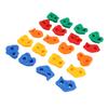20PCS Rock Climbing Holds for Kids PE Multi Colored Climbing Rock Wall Grips with Mounting Hardware for Indoor Outdoor