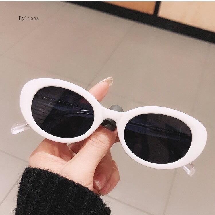 Vintage Oval Sunglasses for Women Trendy Punk Style Frame Shades Luxury Designer Fashion UV400 Protection Eyewear