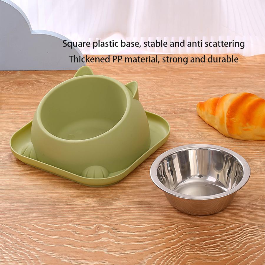 Fun Shaped Anti Tipping Cat Bowl With Added Water To Prevent Ants Separable Design for Easy Disassembly and Washing