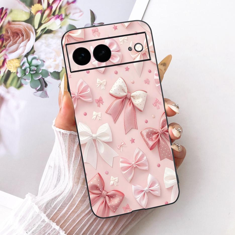 For Google Pixel 7A Case Pixel7 Pro Luxury Flower Butterfly Painted Cover Soft Silicone Case For Google Pixel 7 Pro Pixel7A Bags