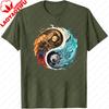 Yinyang Taijitu Diagram Shirt Yinyang Fish Flame Sun Wave Moon Printed Tee Eastern Philosophy Trend Tshirt Unisex Unisex Tshirt