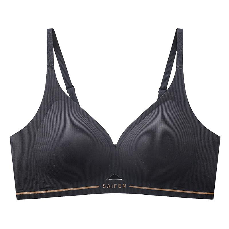 New jelly soft support V-neck underwear small chest gathering non-marking anti-sagging non-magnetic nude bra cover