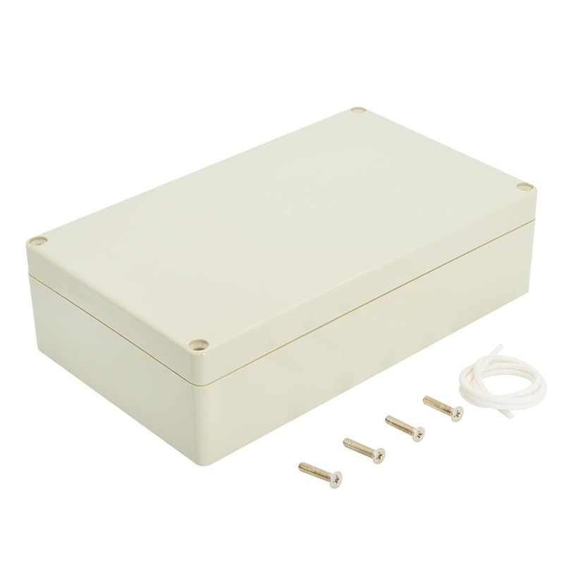 LeMotech Waterproof Dustproof IP65 ABS Plastic Junction Box Universal Electric Project Enclosure Pale Gray 3.3 X 2.3 X 1.3 Inch (83 X 58 X 33 Mm)