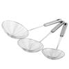 Oval Skimmer Stainless Steel Filter Mesh Oil Pot Food Filter Cookware Colander Fried Filter Kitchen Strainer Baking Cooking Tool for Home Kitchen Use