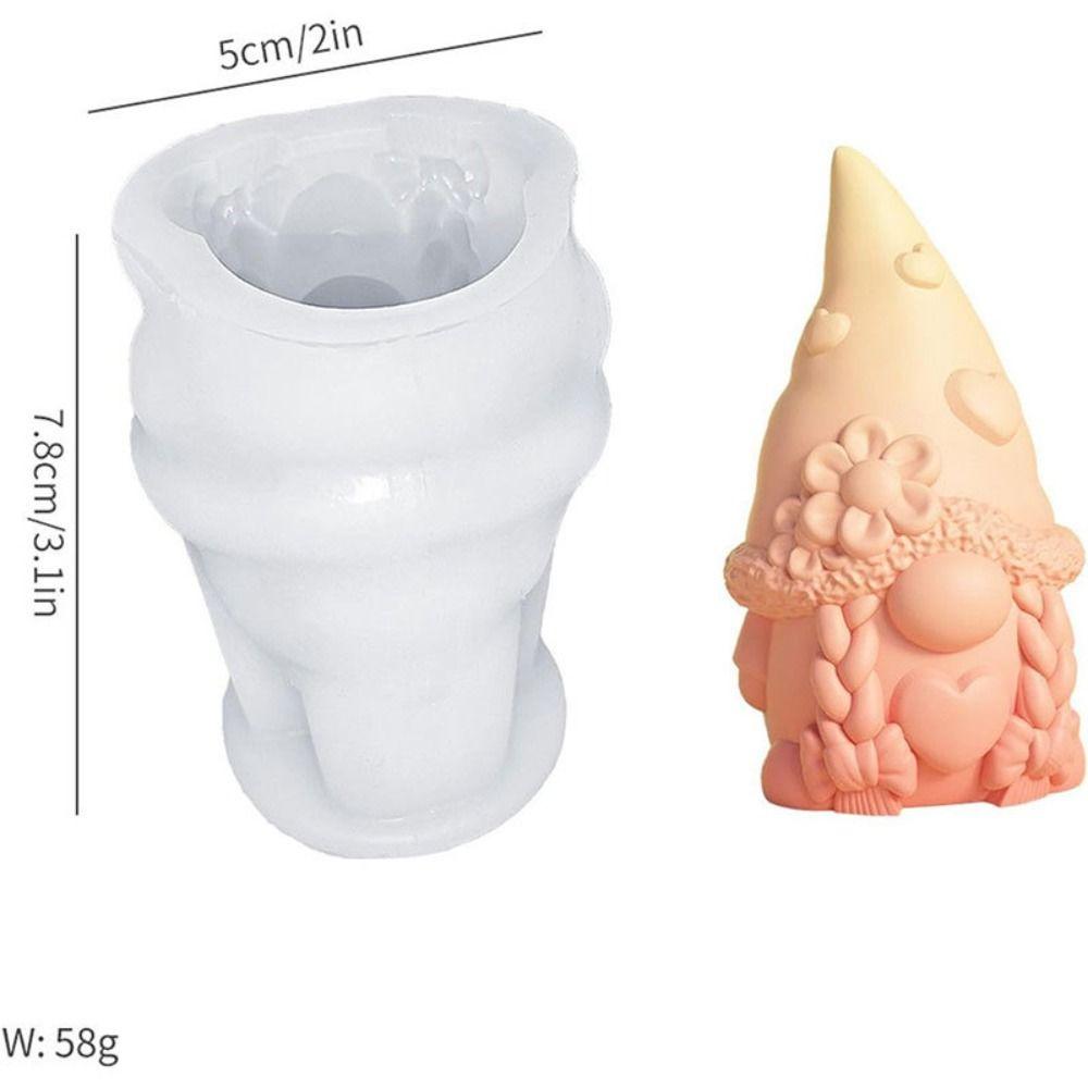 DIY Craft Chocolate Mold Heat-Resistant Candle Making Tool Portable Easter Dwarf Mold  Craft Art