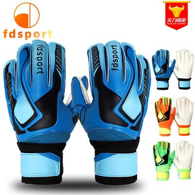Jugend-Fußballtorwart-Fingerschutzhandschuhe Schulspiele Latex-Material Größen 5-10 Grün Blau Orange
