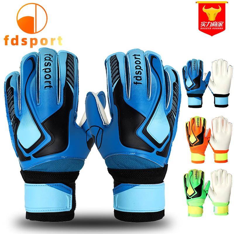 Kids Youth Soccer Goalkeeper Gloves Latex Finger Protection Matches Training