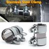Stainless Steel Exhaust Pipe Clamp for Car OutDiameter 2"/'2.5" Clamp Tail Throat Connector Sleeve for Downpipes Catback Systems