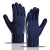 Thickened Knitted Woolen Gloves Touchscreen Full Finger Gloves Fashion Men Knitted Gloves  Sports