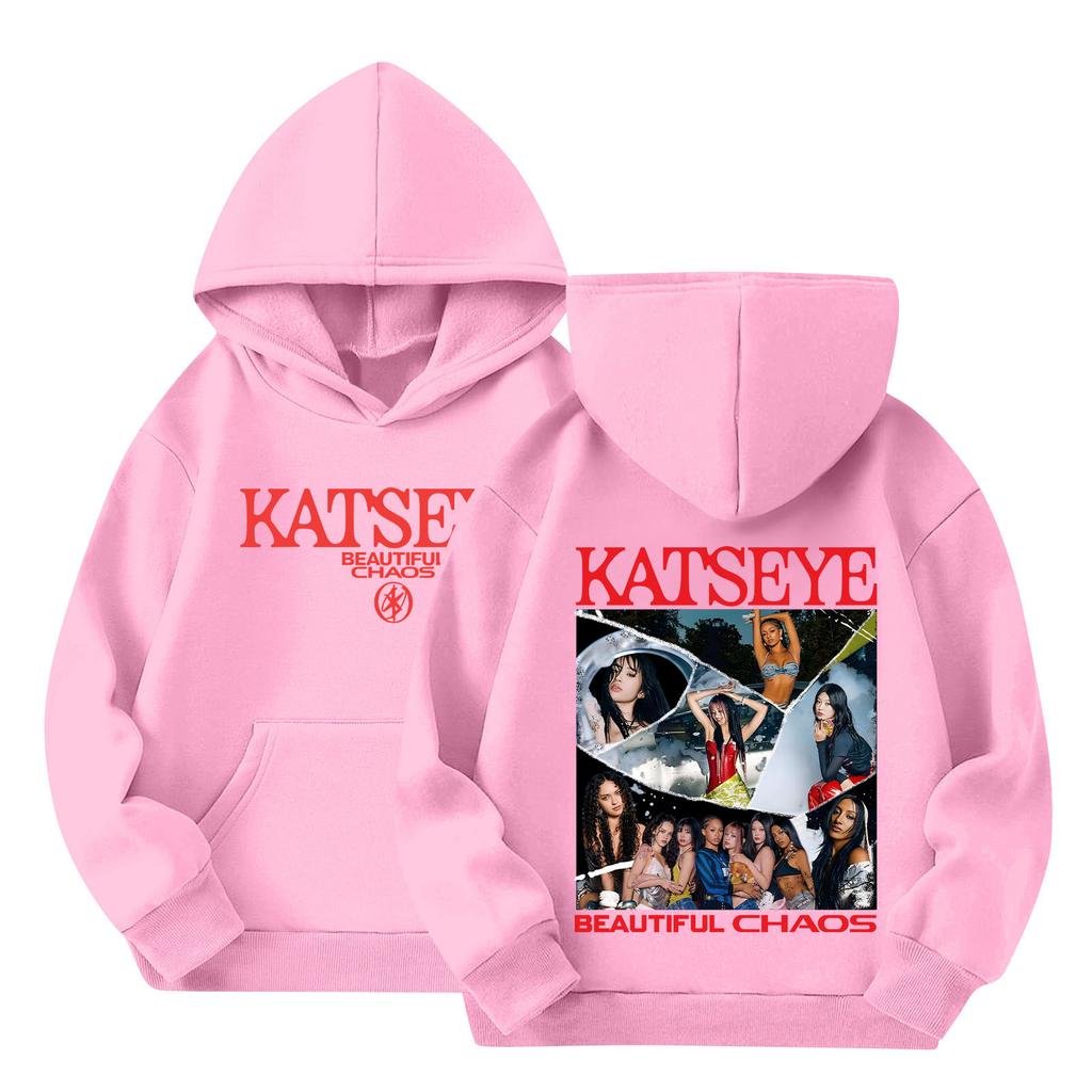 Children's Hooded Gradient Printed Long Sleeved Sweatshirt Loose Women's Sweatshirt  Sweatshirt